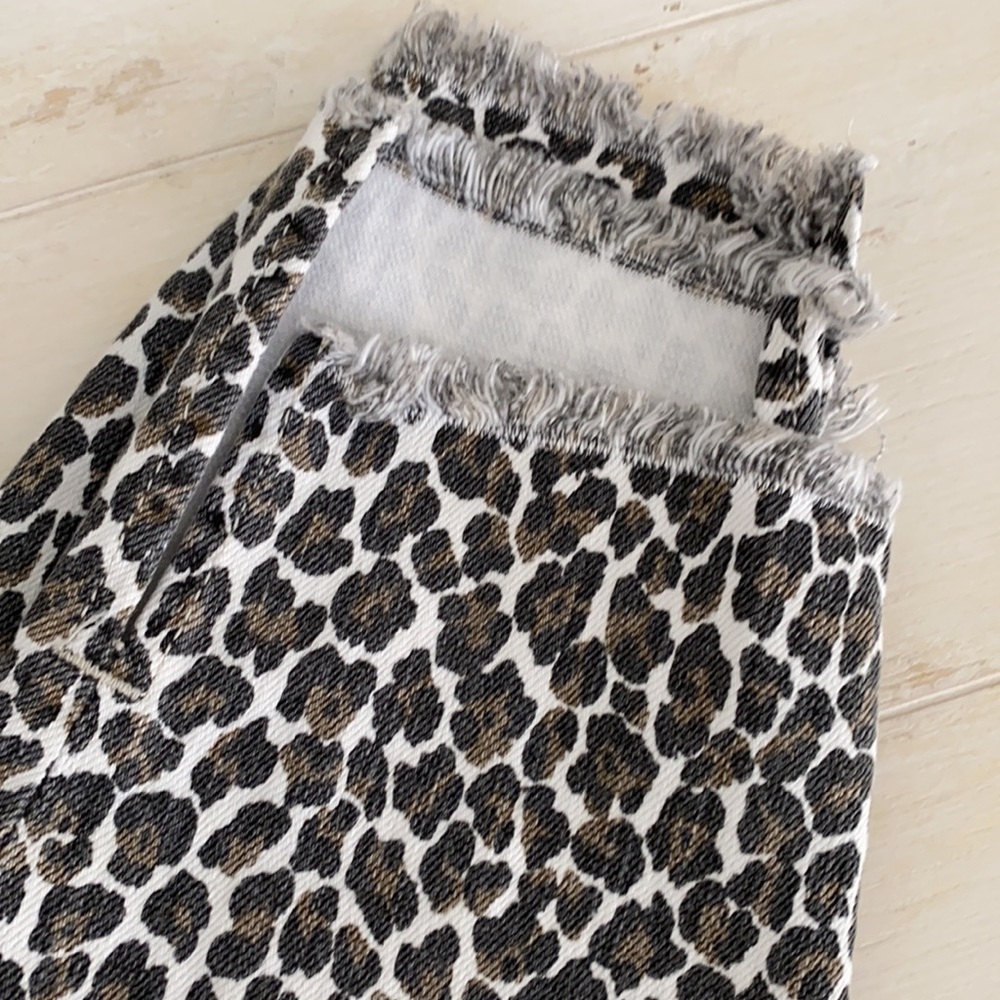 Current Elliott Super High Waist Stiletto Leopard - Picture 2 of 4